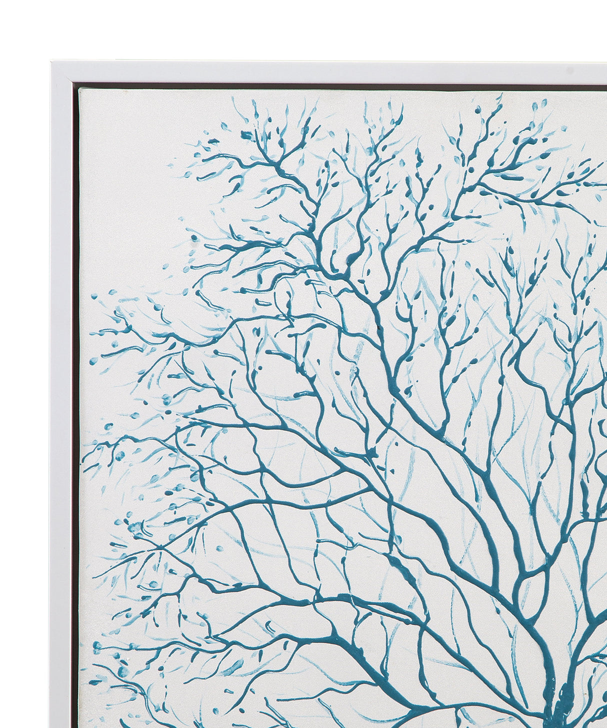 Sea Fans - Canvas Art (Set of 4) - Blue / White