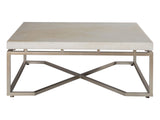 Signature Designs - Vara Square Cocktail Table - Beige / Pearl Silver