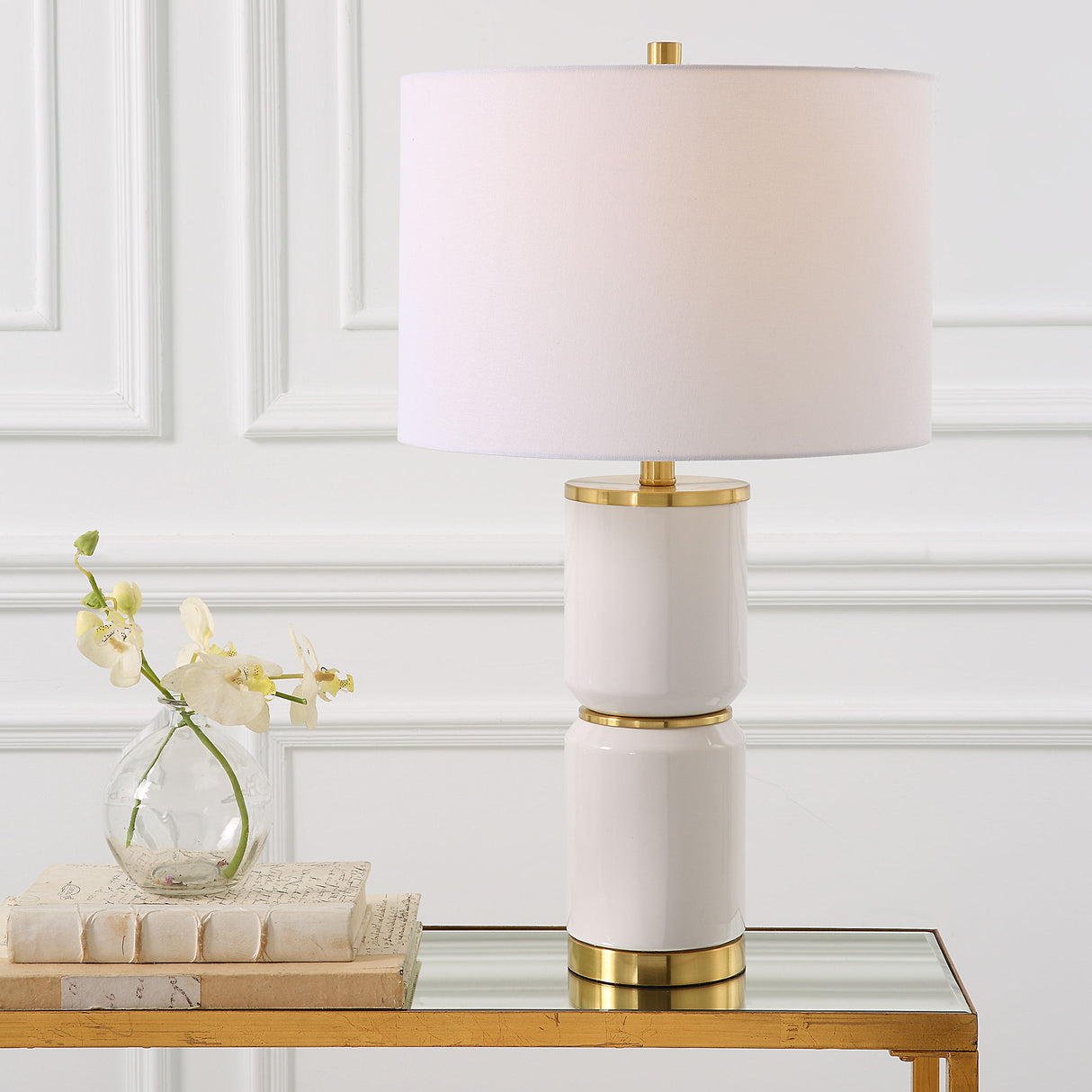 Table Lamp - Gloss White