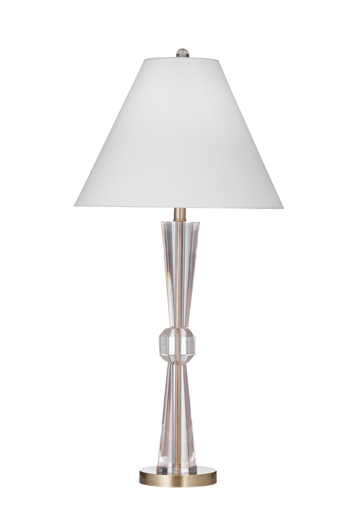 Devon - Table Lamp - Clear / Brushed Gold