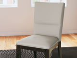 Glinari - Taupe / Black - Dining Upholstered Side Chair (Set of 2)