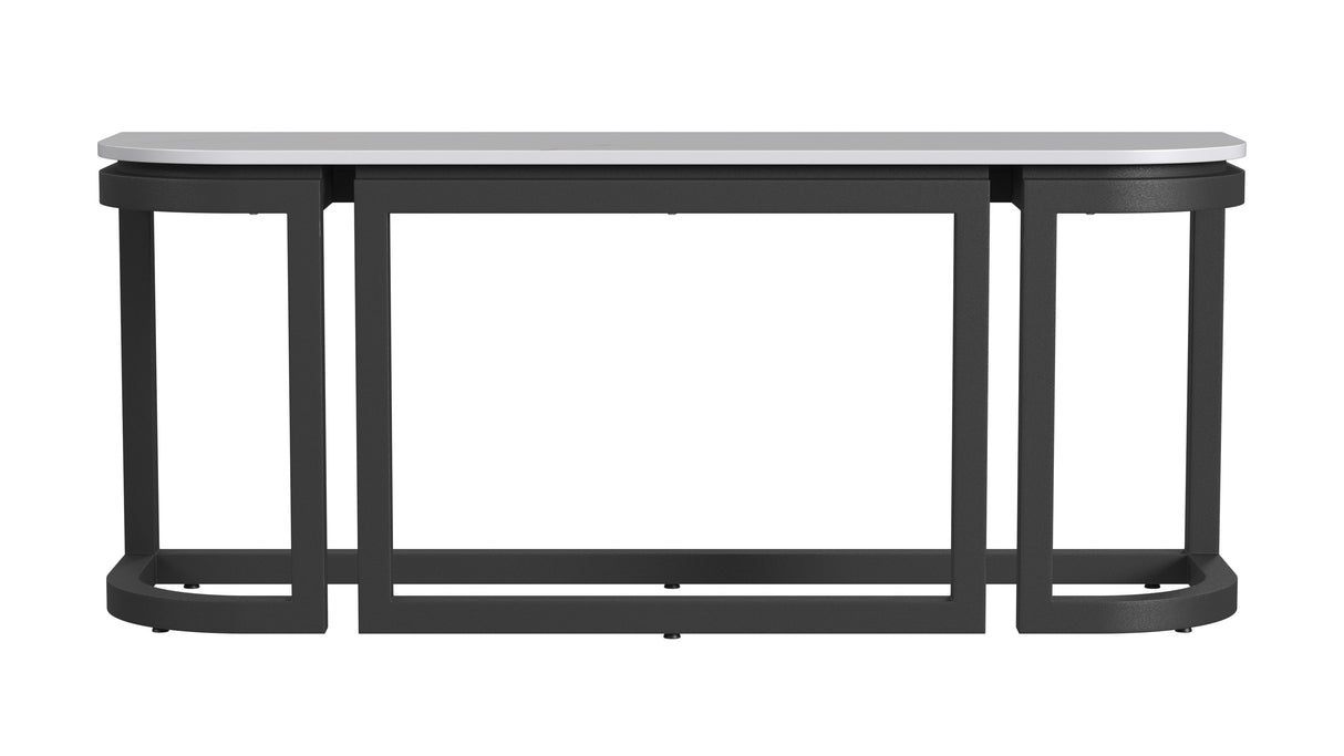 Malibu - Console Table - Black / White