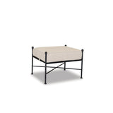 Provence - Ottoman, With Self Welt - Canvas Flax / Black