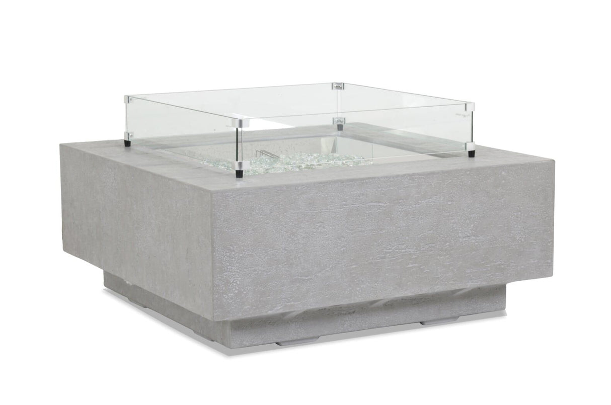 Bazaar - Gravelstone Rectangular Fire Table