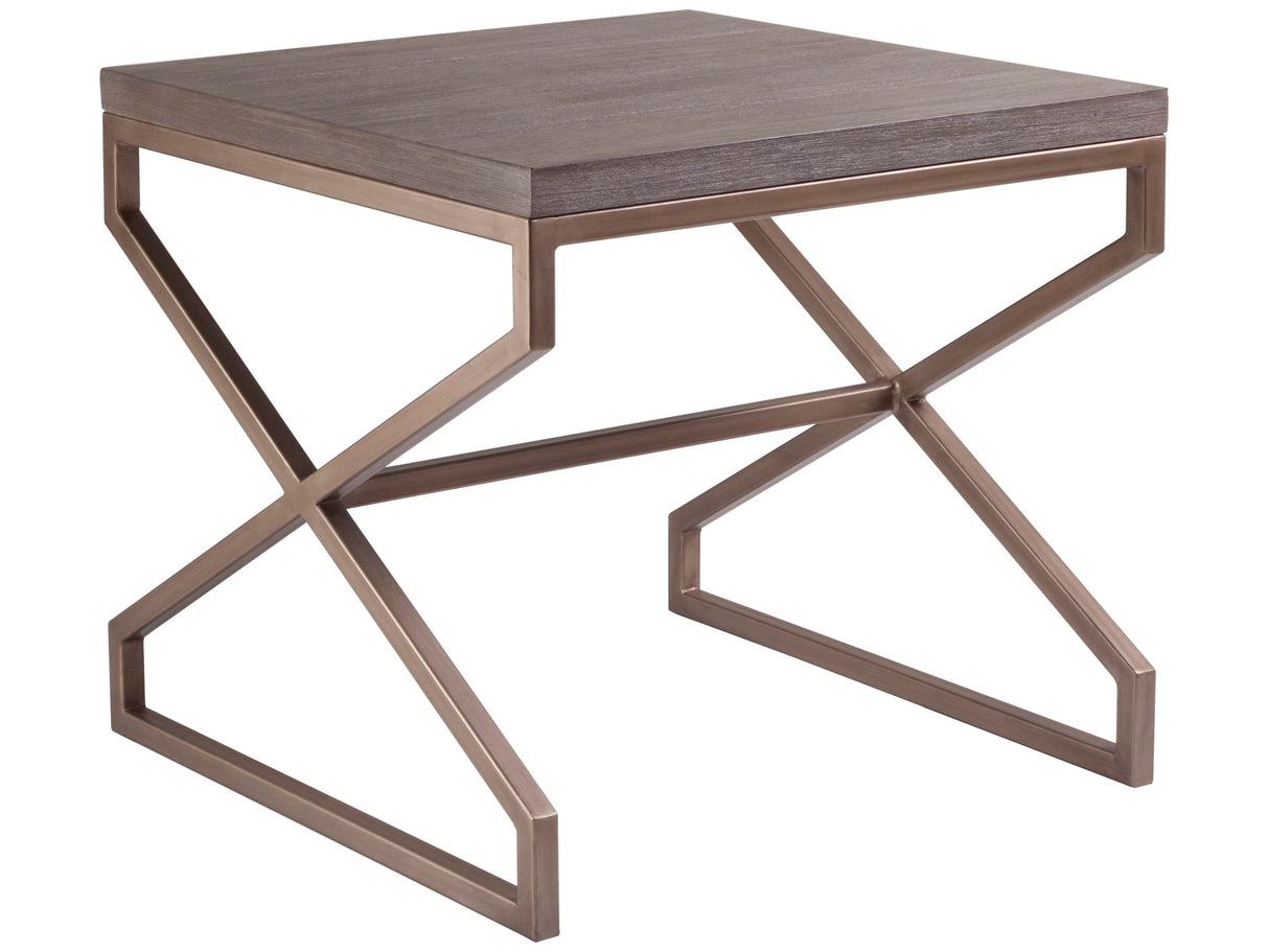 Cohesion Program - Edict Square End Table - Dark Brown