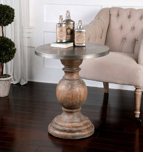 Blythe - Wooden Sidetable - Gray, Dark