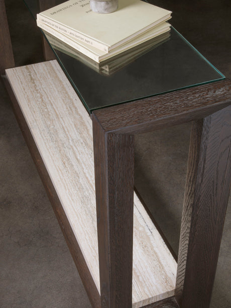 Signature Designs - Venerato Console - Dark Brown