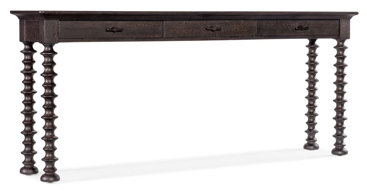 Big Sky - Turned Leg Sofa Table - Black