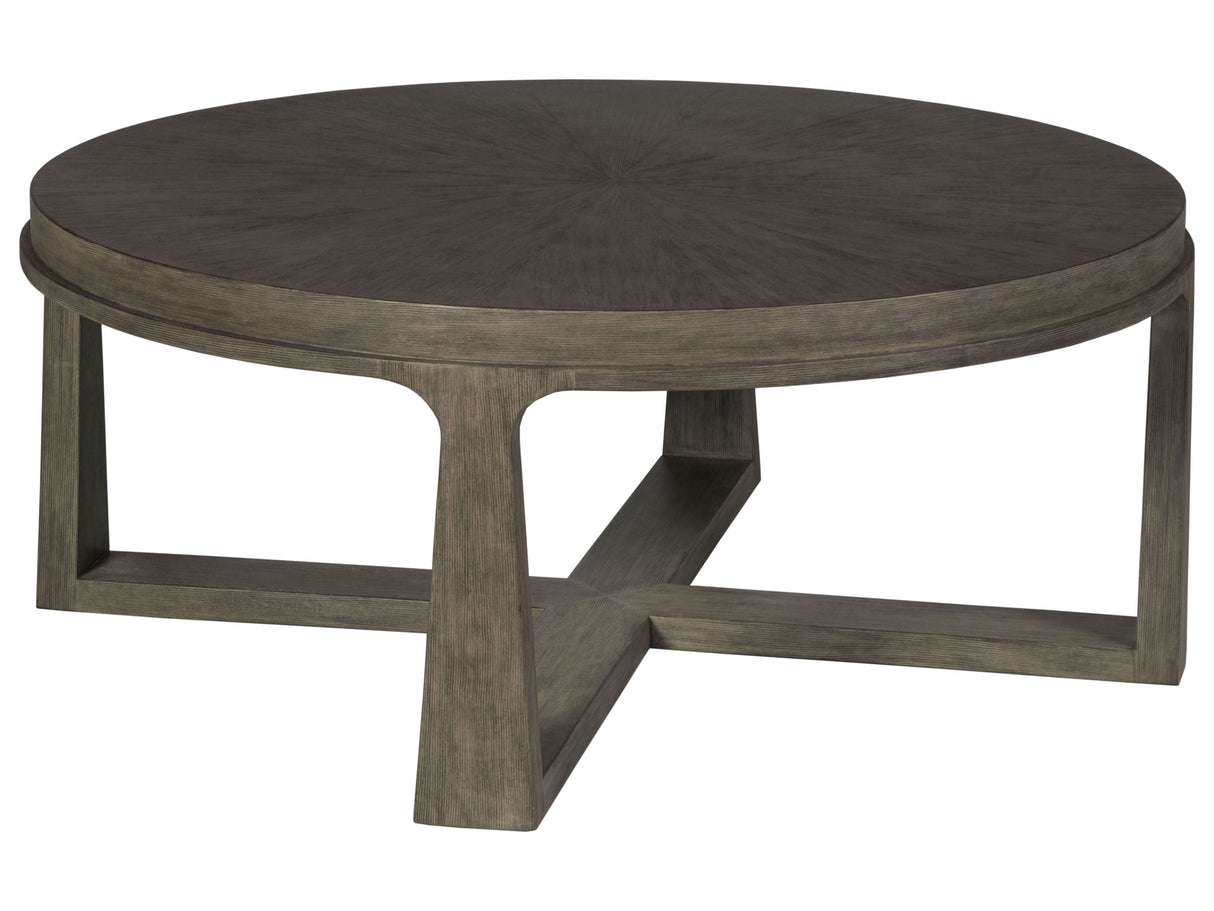 Cohesion Program - Rousseau Round Cocktail Table - Dark Brown