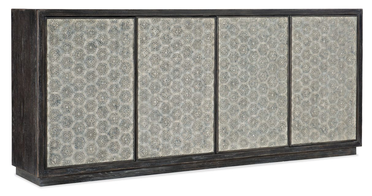 Melange - Greystone 4-Door Credenza