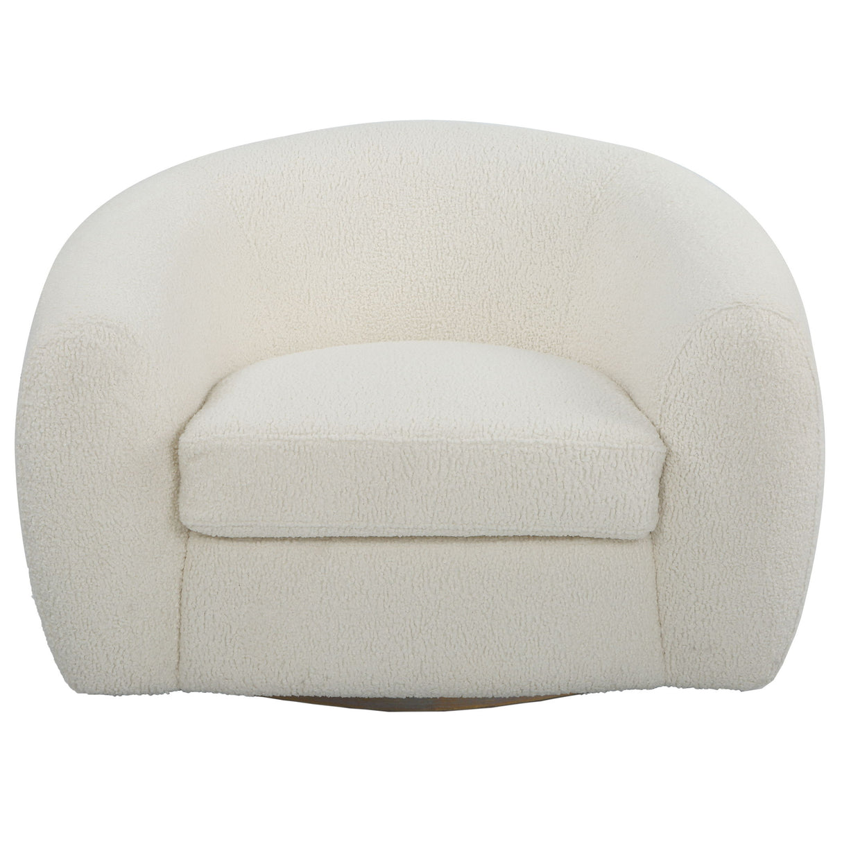 Capra - Art Deco White Swivel Chair