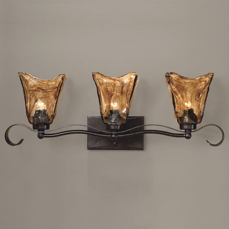 Vetraio - 3 Light Vanity Strip - Bronze