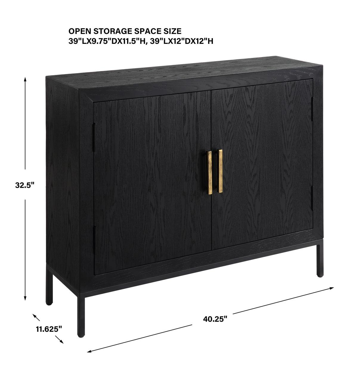 Front Range - Dark Oak 2 Door Cabinet