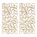 In The Loop - Wall Art, Set Of 2 - Gold