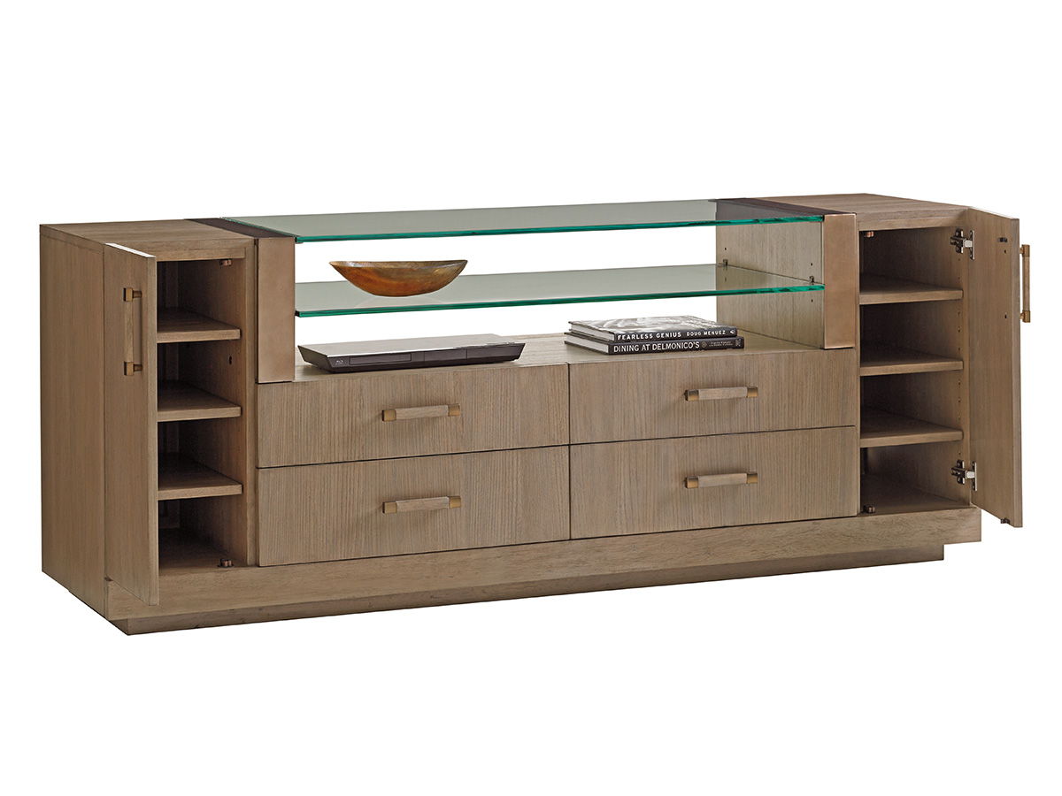 Shadow Play - Turnberry Media Console - Light Brown