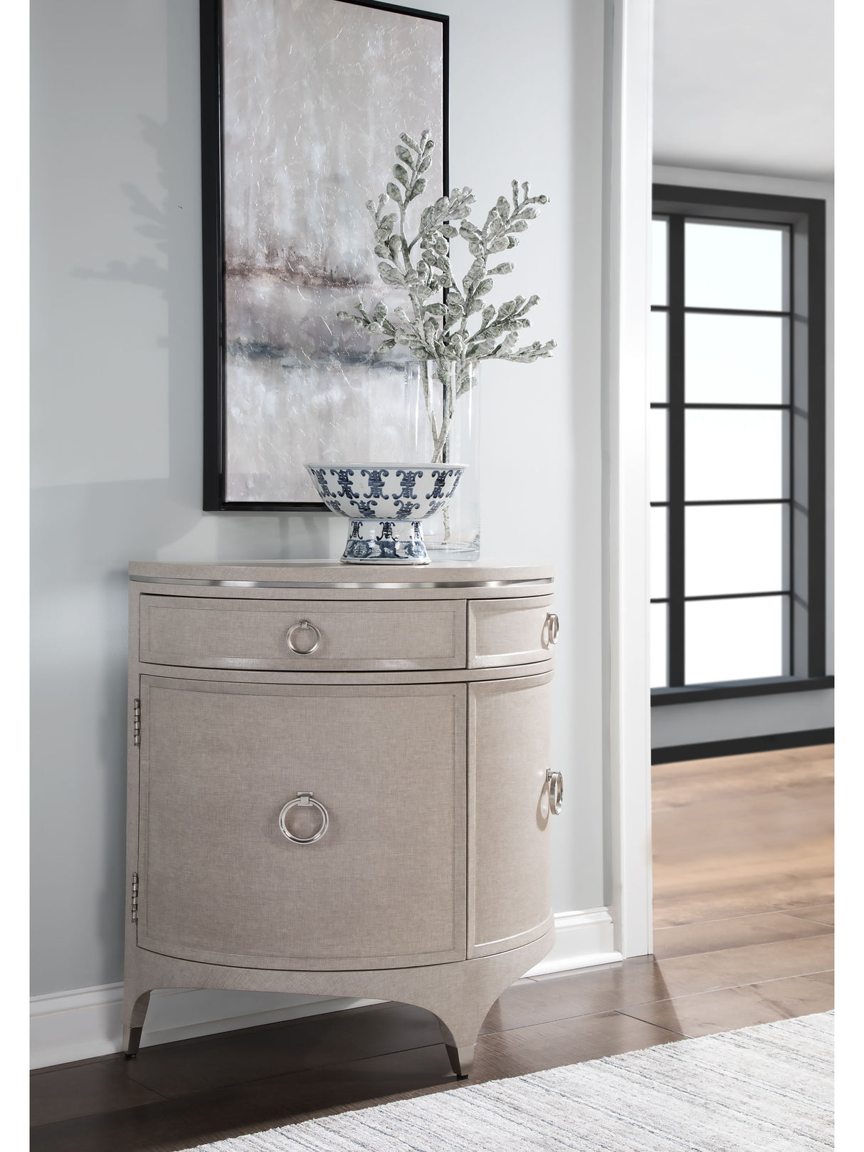 Signature Designs - Zeitgeist Linen Demilune Chest