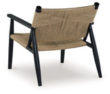 Halfmore - Black / Natural - Accent Chair