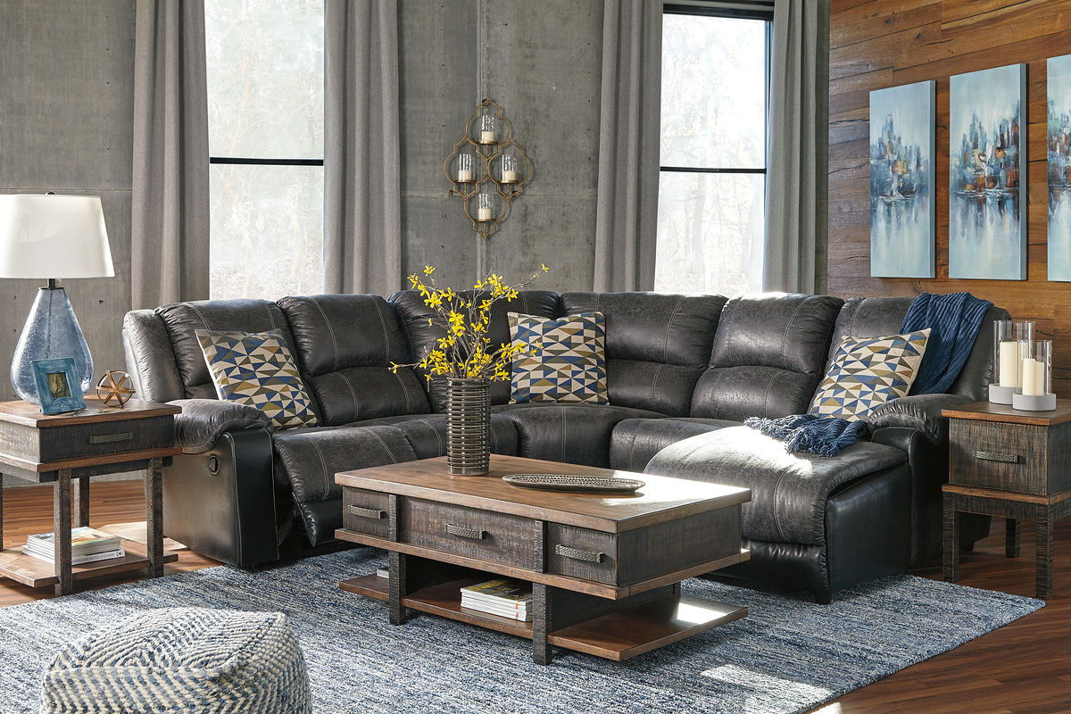 Nantahala - Reclining Sectional With Chaise