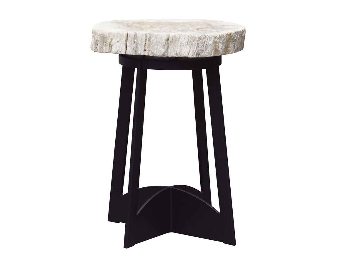 Alfresco Living - Petrified Wood Table - Dark Brown