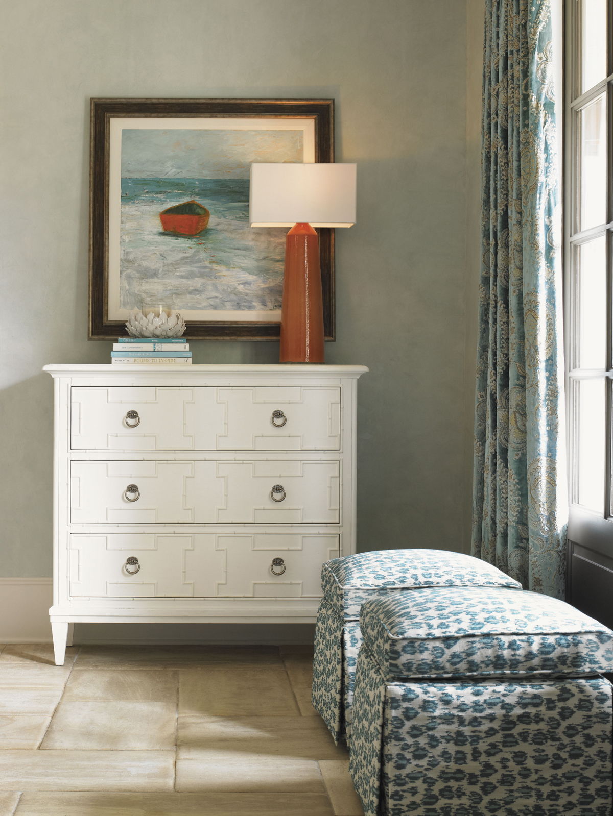 Ivory Key - Somers Isle Hall Chest - White