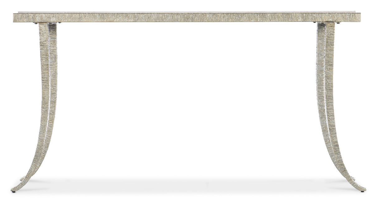 Melange - Sabre Console Table - Pearl Silver