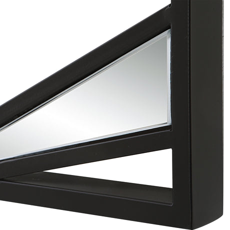 Looking Glass - Mirrored Wall Decor, Set Of 4 - Black