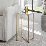 Star-crossed - Glass Accent Table - Gold