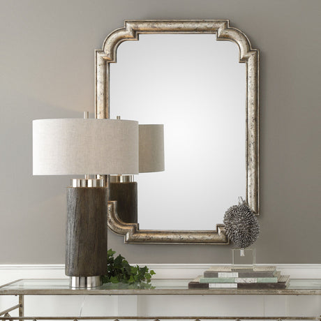 Calanna - Mirror - Antique Silver