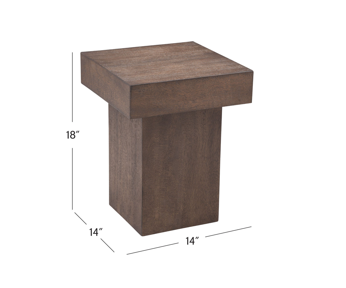 Padula - Oak Small End Table - Brown