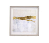 Gold RIbbon Horizon II - Framed Print - Beige