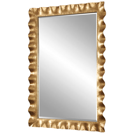 Haya - Scalloped Mirror - Gold