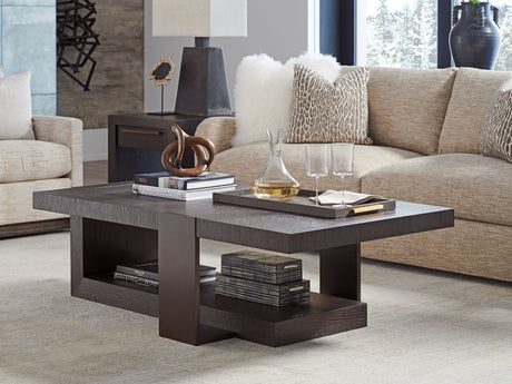 Park City - Quarry Rectangular Cocktail Table - Dark Brown