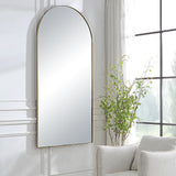 Crosley - Arch Mirror - Antique Brass