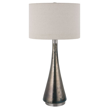 Contour - Metallic Glass Table Lamp - Gray, Dark