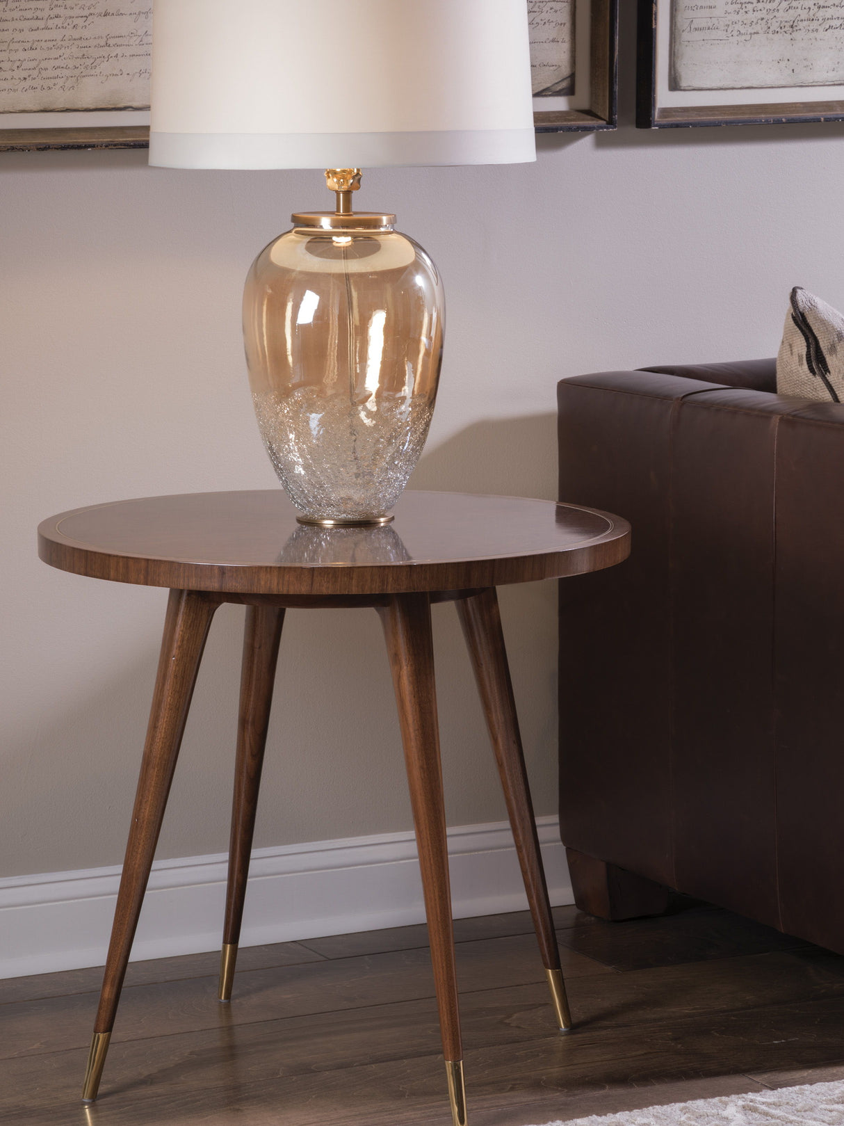 Signature Designs - Marlowe Round End Table - Dark Brown