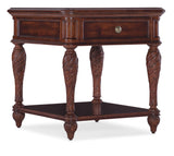 Charleston - One-Drawer End Table - Dark Brown