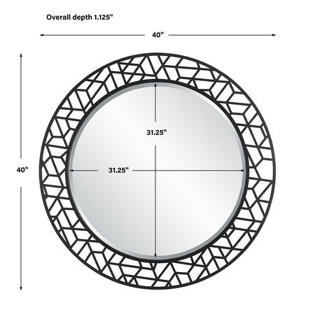 Mosaic - Metal Round Mirror