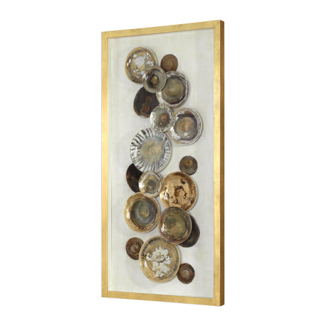 Myla - Antique Plate Shadow Box - Brown, Dark