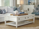 Ocean Breeze - Palm Coast Rectangular Cocktail Table - White