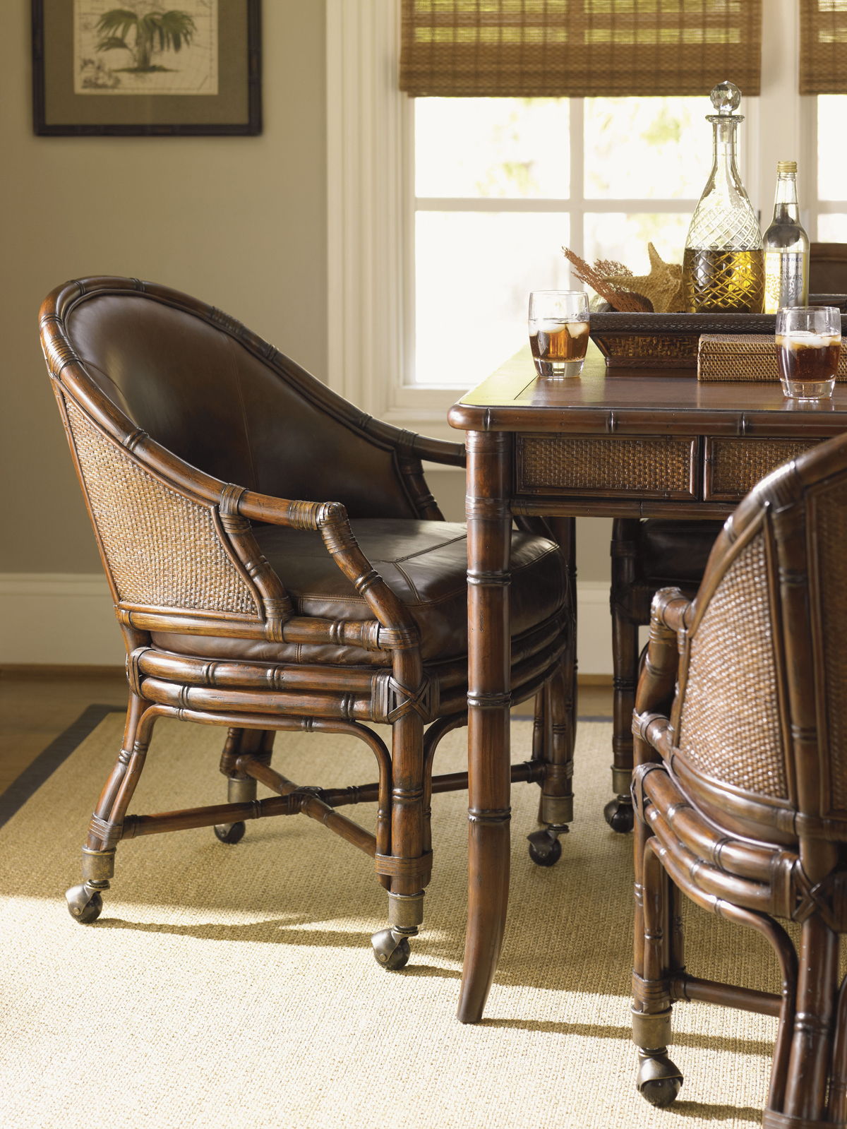 Bal Harbour - Rum Runner Desk Chair - Dark Brown