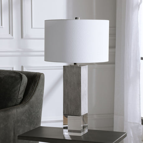 Cordata - Modern Lodge Table Lamp - Pearl Silver