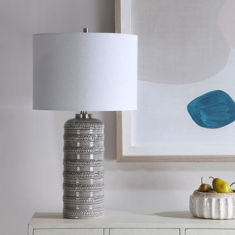 Alenon - Table Lamp - Light Gray