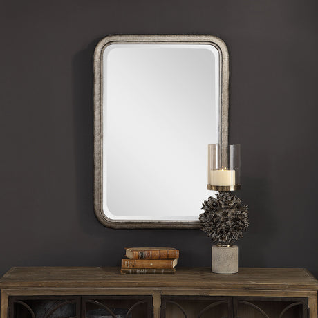 Madox - Industrial Mirror - Pearl Silver