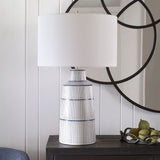 Breton - Nautical Stripe Table Lamp - White