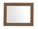 Bali Hai - Sunrise Landscape Mirror - Dark Brown