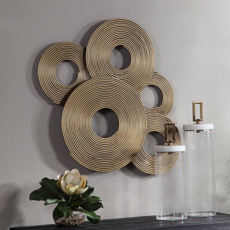 Ahmet - Rings Wall Decor - Gold