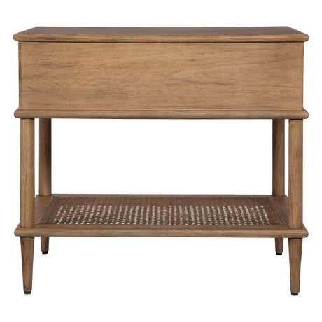 Sola - Handcrafted Teak Side Table - Beige