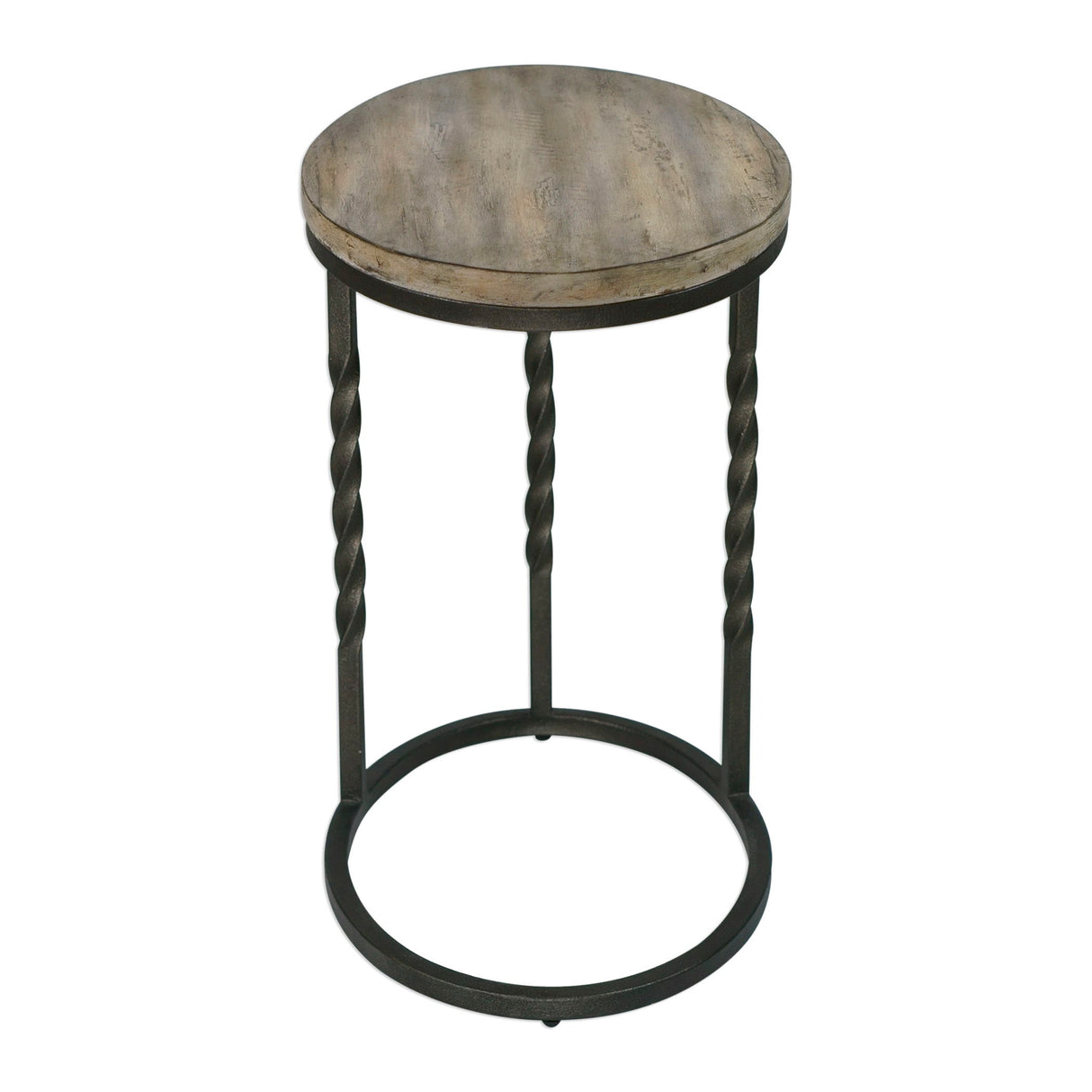 Tauret - Cantilever Accent Table - Gray & Black