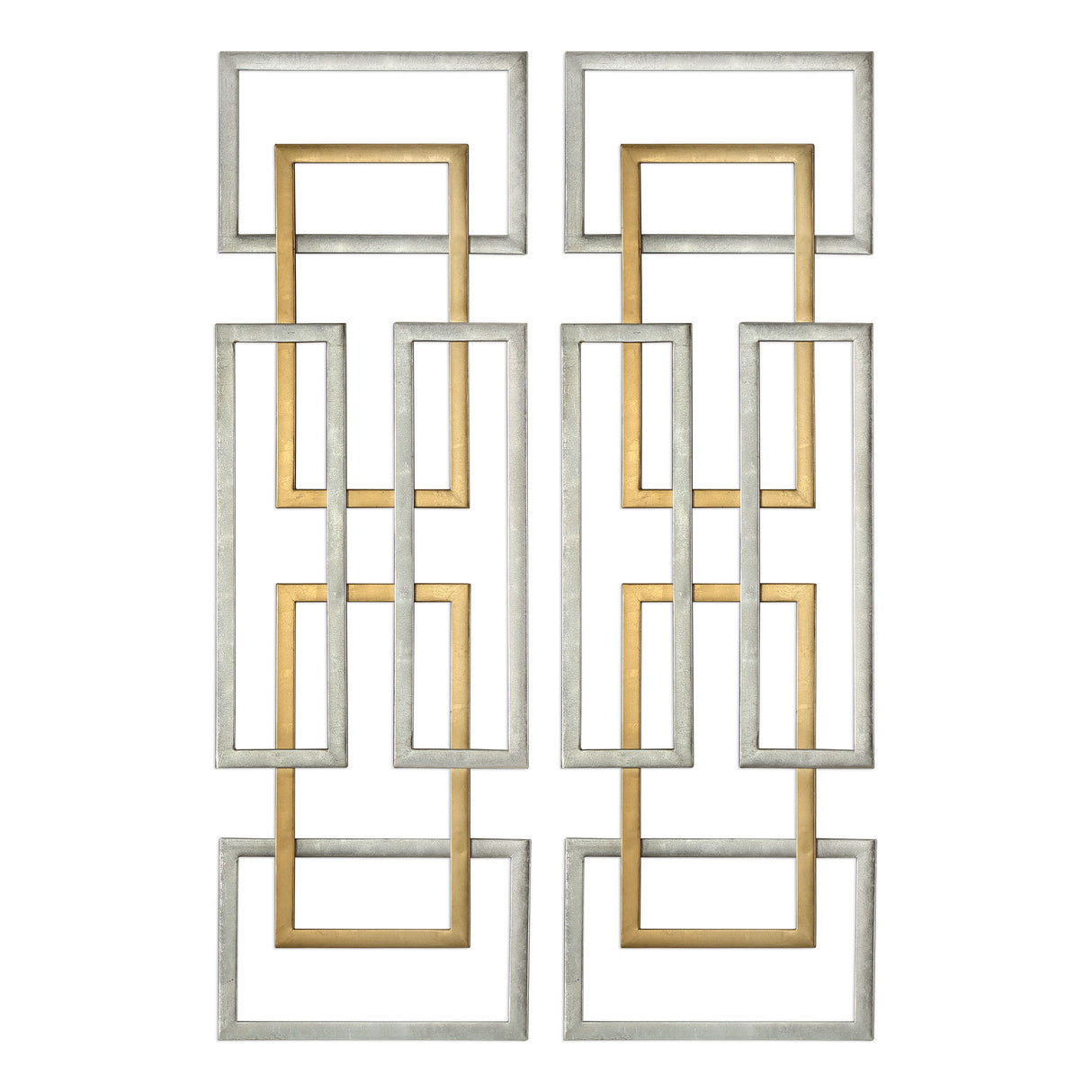 Aerin - Geometric Wall Art, Set Of 2 - Gold