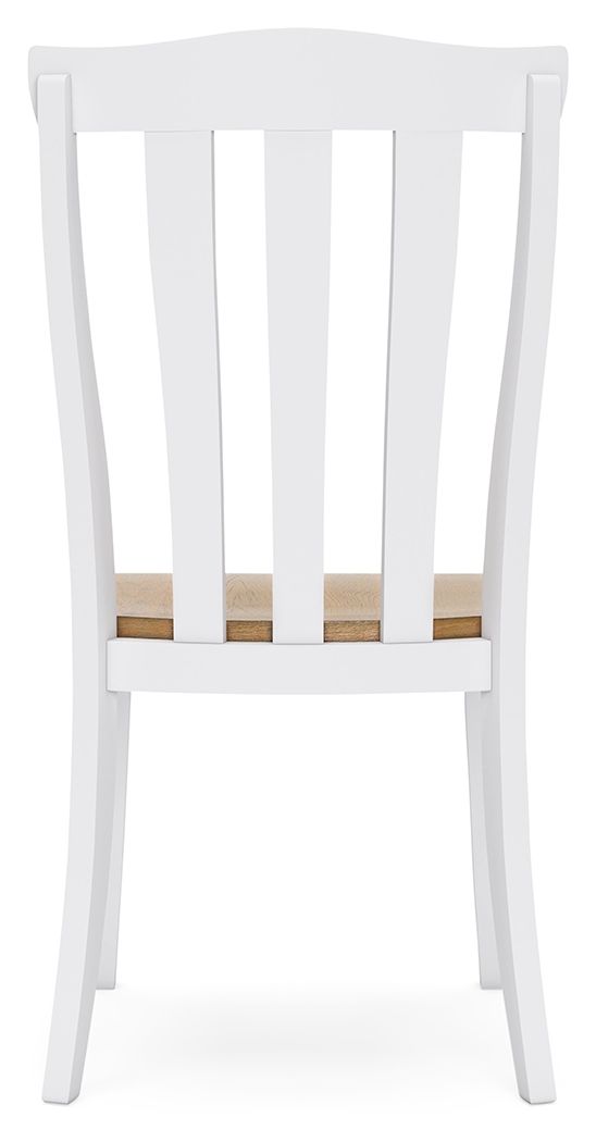 Ashbryn - White / Natural - Dining Room Side Chair (Set of 2)